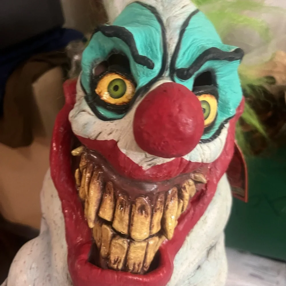 Scary Halloween masks clown horror adult latex with hair